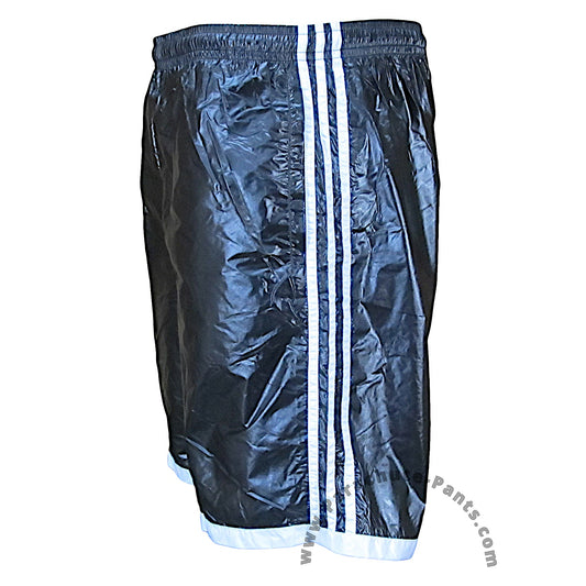 Bruno Black 3-Stripe Nylon Shorts